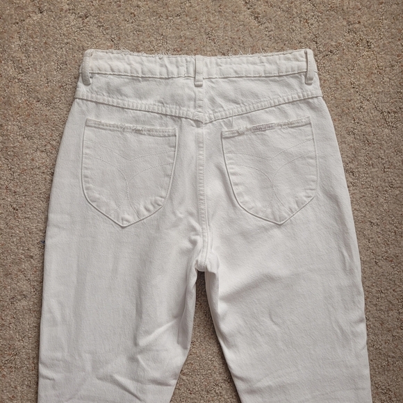 Rollas High Rise Straight White Distressed Jeans - Picture 6 of 6